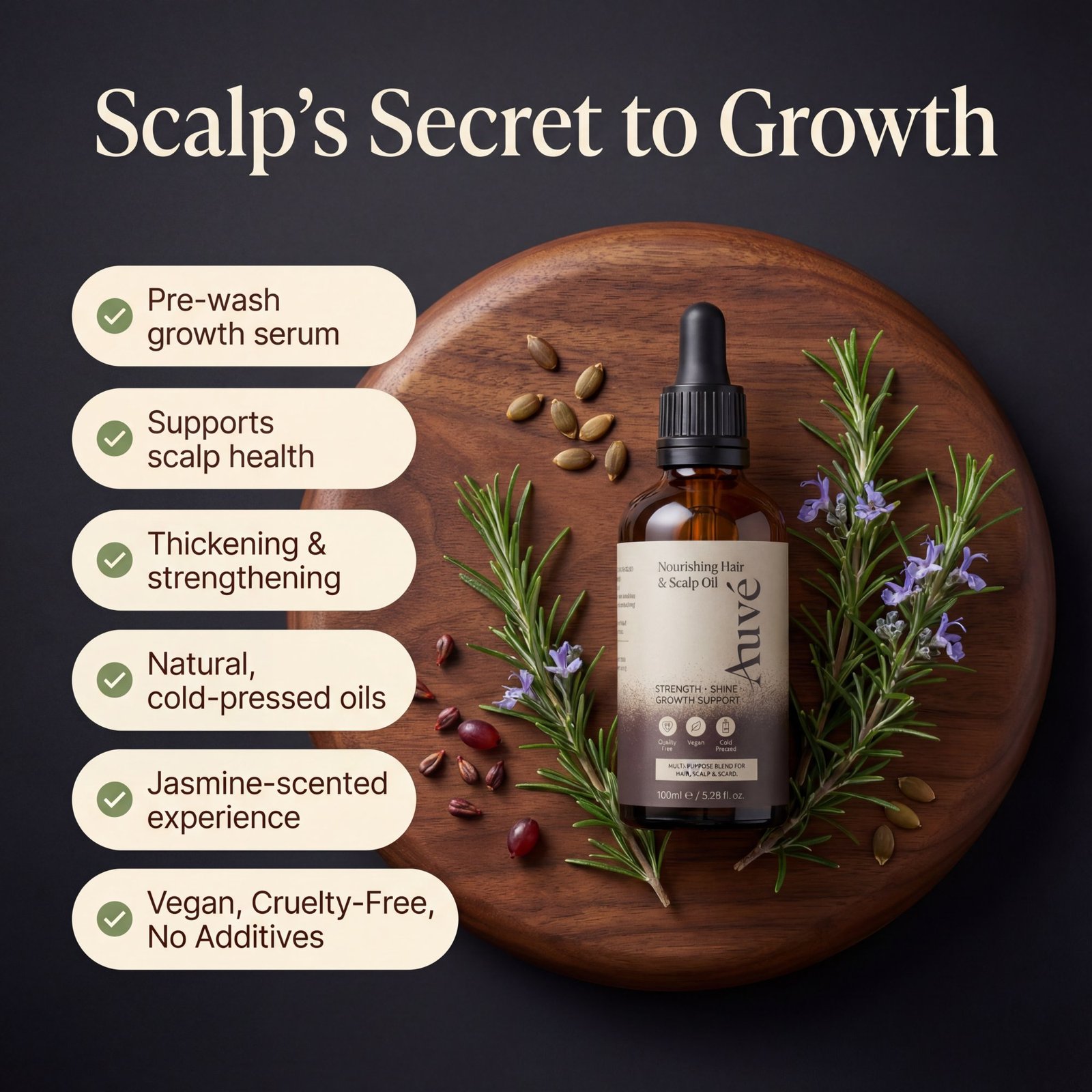 Auvé Mixed Hair Strengthening Oil (100ml) - Image 4